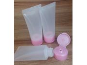 Bisnaga plástica 15gr transparente tampa rosa UNIDADE Drex