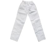 Calça Brim Branca com Elástico e Bolso Tamanho GG 50-52 Linabra