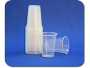 Copo plástico transparente descartável 200 ml ref. CPPT-200 pacote com 100 unidades Copocentro