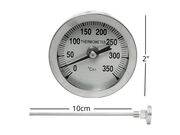 Termômetro 2 Angular 0°/350° (H.100MM 1/2 inox) 