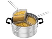Multi-Cozer - Caçarola para Cozinhar Massas com 3 Cestos sem tampa Alumínio ABC