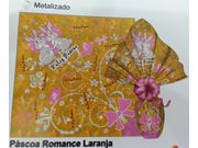 Envelope metalizado Páscoa Romance Laranja 30x30cm UNIDADE ref. 01238 CARBER