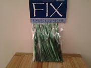 Fix arame plástico brilhante verde 11 cm encartelado com 100 unidades Rogini Peres