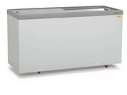 Freezer Plano Vidro Reto Deslizante Dupla Ação Colarinho em ABS Ref GHDE-510 Gelopar