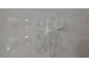 Garrafinha pet 50ml cristal com tampa plastica transparente pacote com 10 unidades Drex