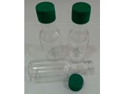 Garrafinha pet 50ml cristal com tampa plástica Verde Escuro pacote com 10 unidades Drex