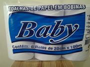 Papel toalha BOB Luxo 20cm x 100mts Baby