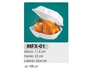 Embalagem para frango assado ref MFX01 MEIWA