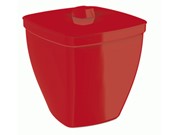 Lixeira/papeleira 5 litros vermelha sólido de plástico ref. UZ338-VM UZ.