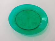 Prato plástico PIP-015 Master 15 cm Verde escuro com 10 unidades Plastilânia
