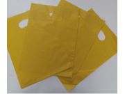 Sacola plástica boca de palhaço 1kg amarela  25x35cm Golden Plast