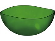 Saladeira acrílica 3 litros Verde Translucido ref. UZ105 UZ.