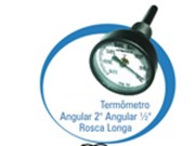 Termômetro Angular 2" 1/2" Rosca Longa
