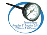 Termômetro Angular 2" 3/8" 200mm á 400mm