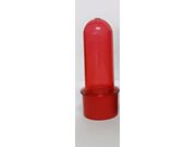Mini Tubete 8 cm Vermelho com tampa vermelha pacote com 10 unidades Drex