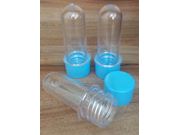 Mini tubete cristal 8 cm tampa azul bebê pacote com 10 unidades Drex
