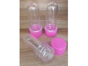 Mini tubete cristal 8 cm tampa pink pacote com 10 unidades Drex